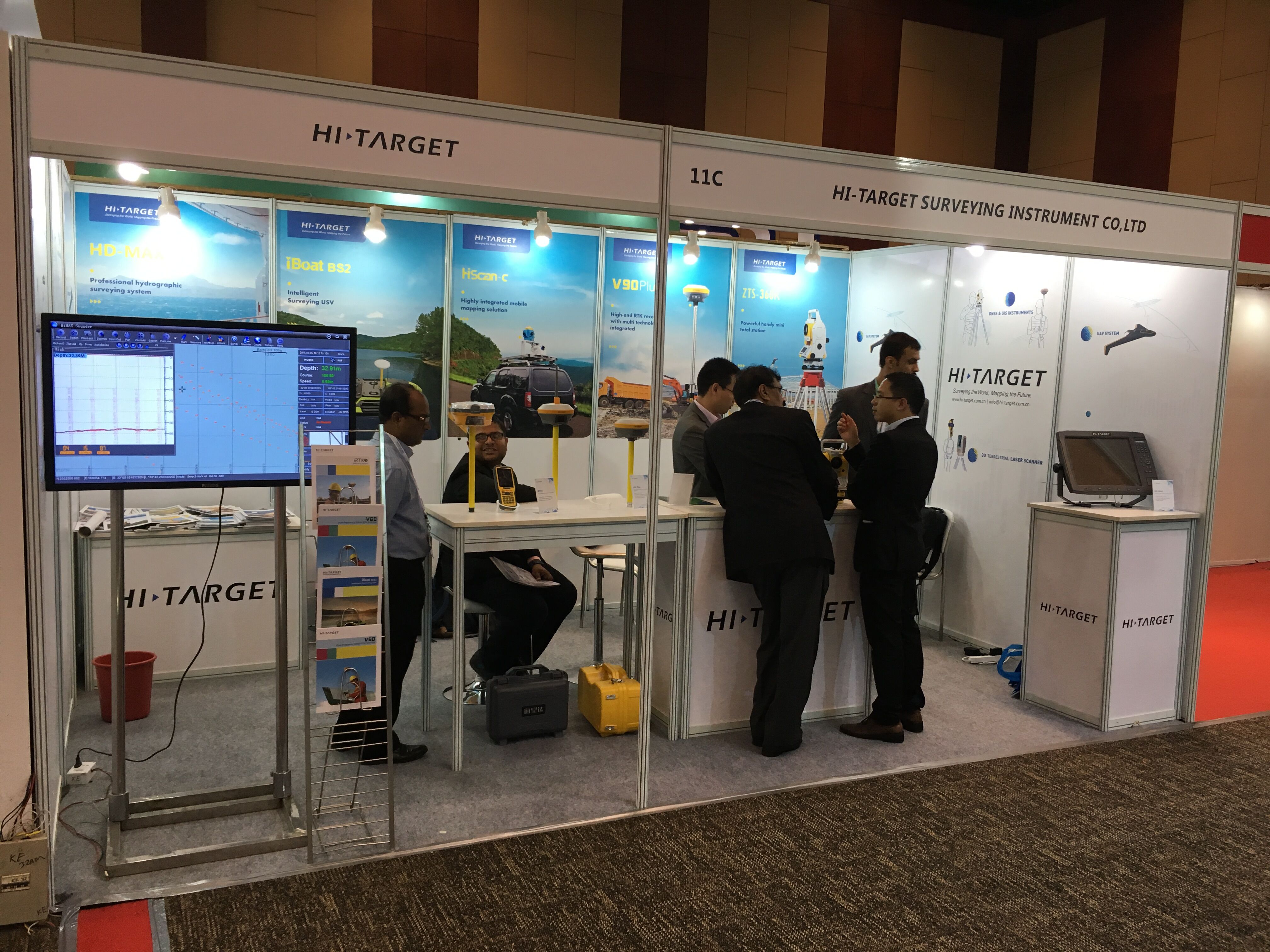 20180125054832078 - Hi-Target displayed its new products at Geospatial World Forum 2018