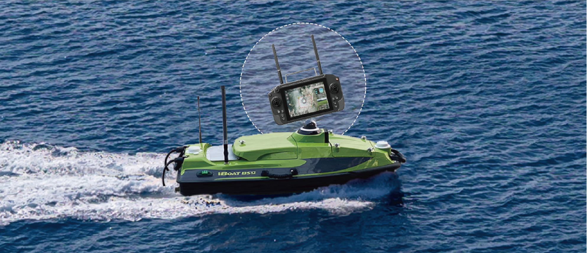 Figure 2. iBoat BS12 Android powered Multi function USV - One Lake, One Small USV, 250,000 Square Meters of Secrets
