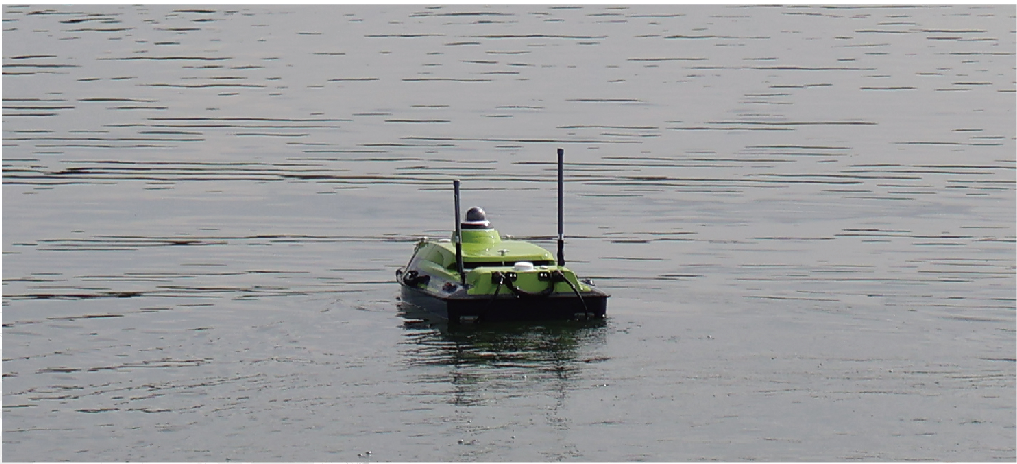 Figure 4. Deployment of the iBoat BS12 - One Lake, One Small USV, 250,000 Square Meters of Secrets