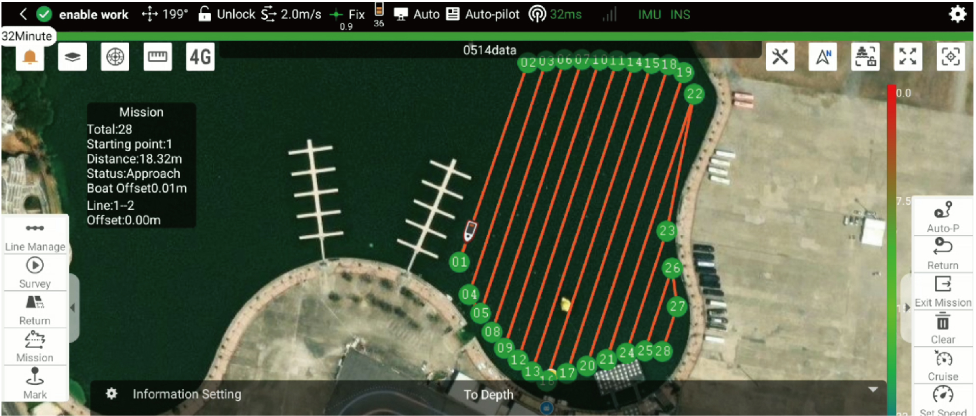Mission planning with Google Maps interface - One Lake, One Small USV, 250,000 Square Meters of Secrets